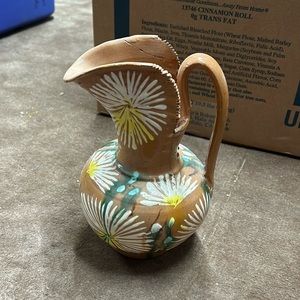 Vintage Mexican Pottery Pitcher